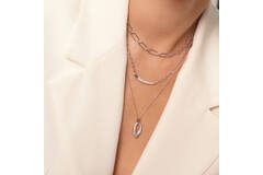  Tough Love 2 - Chokers - Silver / Rhodium plated - Zirconia - 45cm